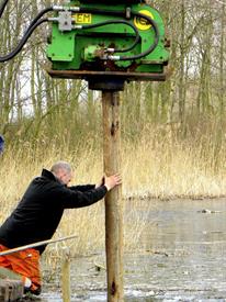 Aanvang steigerbouw Bosvijver 019