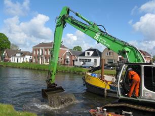 Baggerwerkzaamheden Winschoterdiep