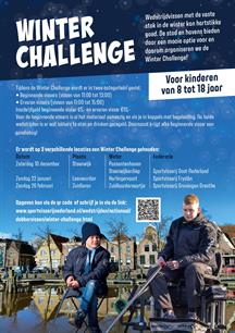 Doe mee; Winter Challenge Zuidlaardervaartje 26 februari 2023!