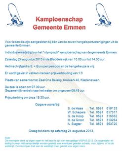 Kampioenschap van de gemeente Emmen