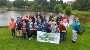 Open jeugdviswedstrijd in Veendam: 58 meter vis gevangen!