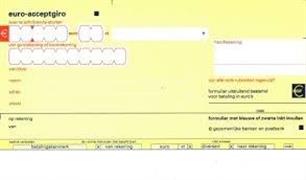 Overmaken contributie via acceptgiro
